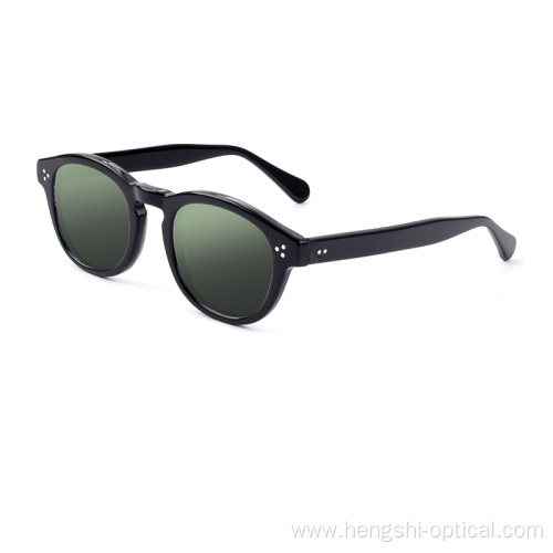 Round Shaped Frame TAC Lens Uv400 Gafas De Sol Acetato Acetate Sunglasses For Men Women